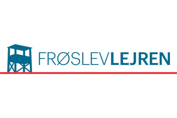 Logo des Froslev Museums und Link zur Website.
